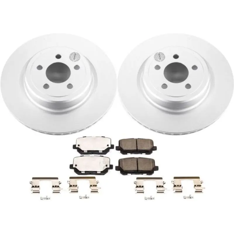 Power Stop 14-19 Dodge Charger Rear Z17 Evolution Geomet Coated Brake Kit 1