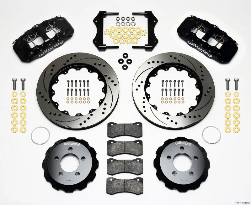 Wilwood Aero6 Front Hat Kit 14.25 Drilled 2006-10 Magnum/Challenger/Charger/300C 1