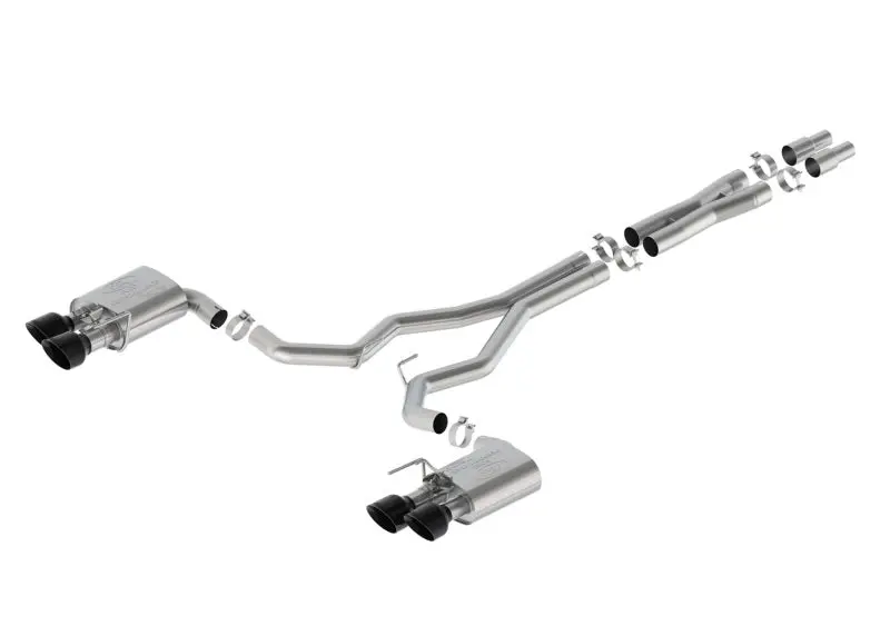 Ford Racing 2024 Mustang Dark Horse 5.0L Extreme Active Cat-Back Exhaust - Black Tip 1