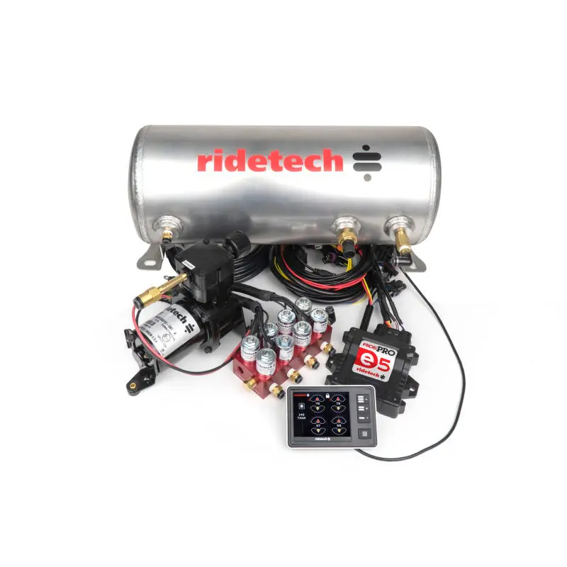 Ridetech Ridepro E5 Air Ride Suspension Control System 3 Gallon Single Compressor 1/4In Valves 2