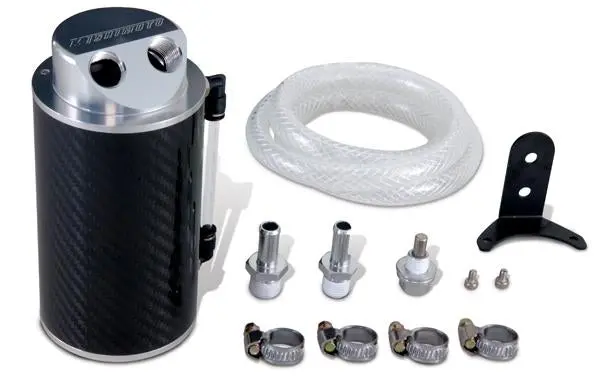 Mishimoto 2015+ Ford Mustang Ecoboost Baffled Oil Catch Can Kit - Black 2