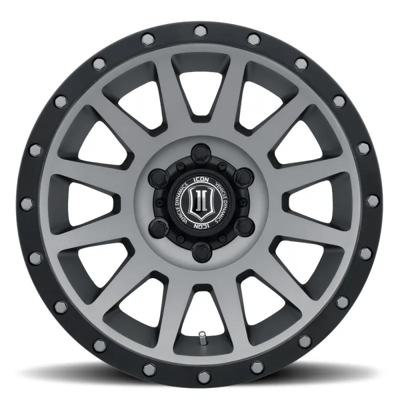 Icon Compression 18X9 6X5.5 0Mm Offset 5In Bs Titanium Wheel 2