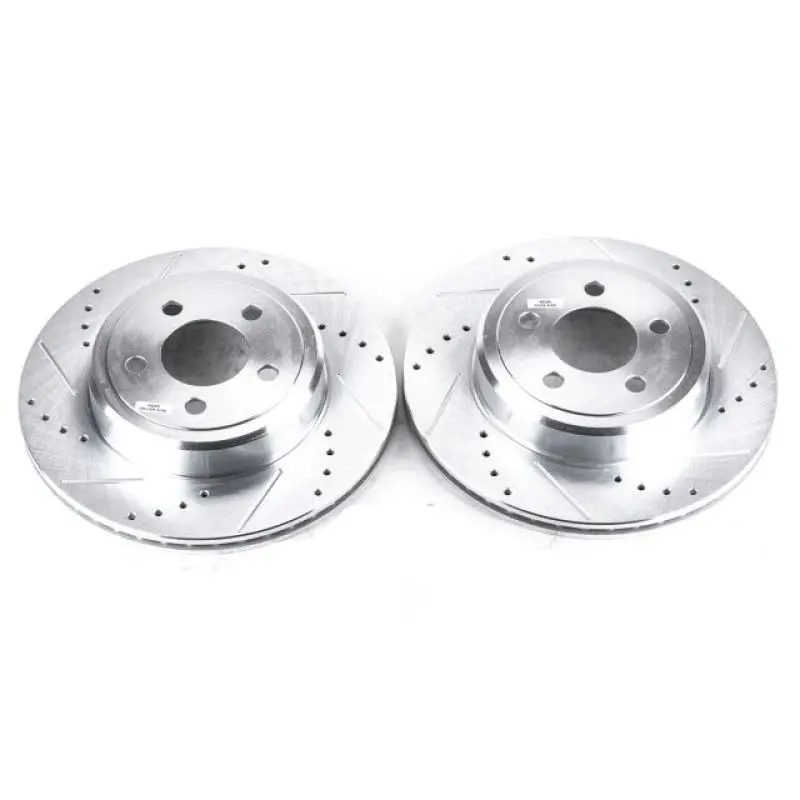 Power Stop 05-19 Chrysler 300 Rear Evolution Drilled & Slotted Rotors - Pair 1