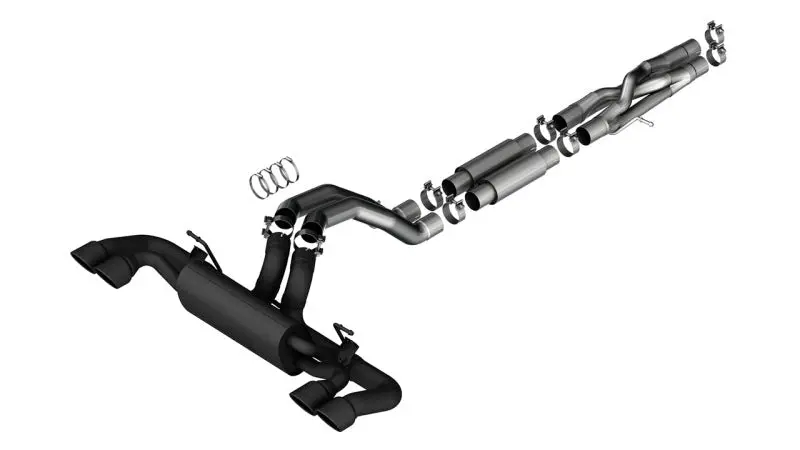 Borla 21-22 Jeep Wrangler Rubicon 392 6.4L V8 At 4Wd 4Dr S-Type Cat-Back Exhaust - Coated Black 1