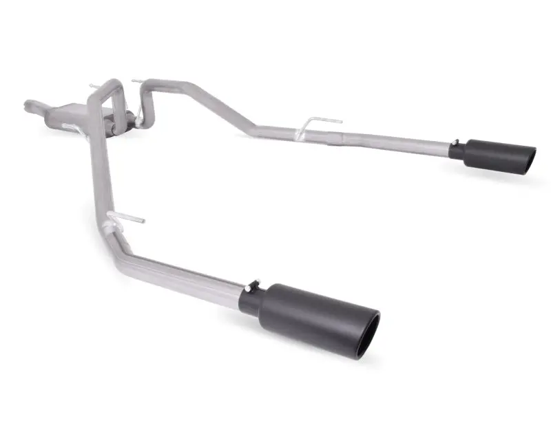 Gibson 14-17 Ram 1500 Big Horn 3.0L 3In Cat-Back Dual Split Exhaust - Black Elite 1