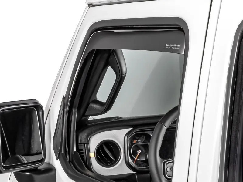 Weathertech 20-23 Jeep Gladiator Side Window Deflectors - Dark Smoke 1