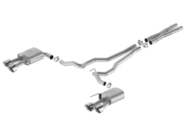 Ford Racing 2024 Mustang 5.0L Sport Non-Active Cat-Back Exhaust W/Valance - Chrome Tip 1
