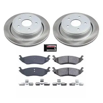 Powerstop Semi Coated Pad & Rotor Kit 2009-2022 Ram 1500 Classic (5 Lug) 2