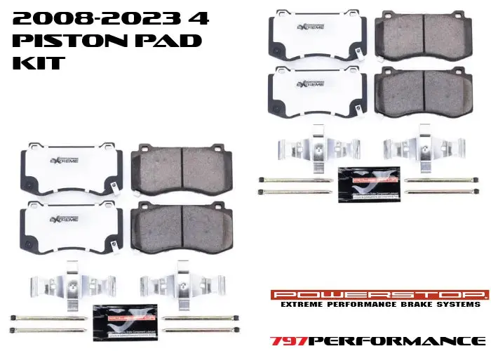 Powerstop 2008-2023 Charger & Challenger Z26 Extreme Street Front & Rear Kit(4 Piston) 1