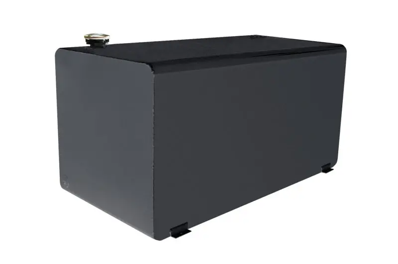 Deezee Universal Tanks - Auxiliary Short Rectangle Black Steel 1