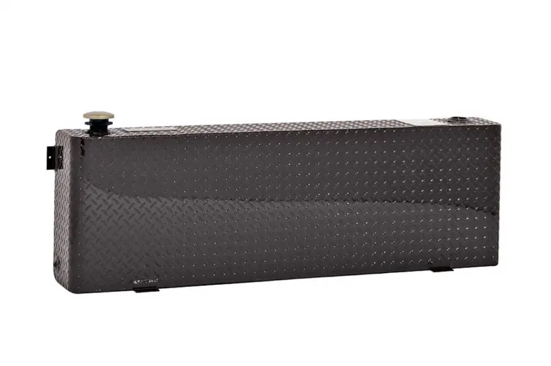 Deezee Universal Tanks - Long Rectangle Black-Tread Aluminum 1