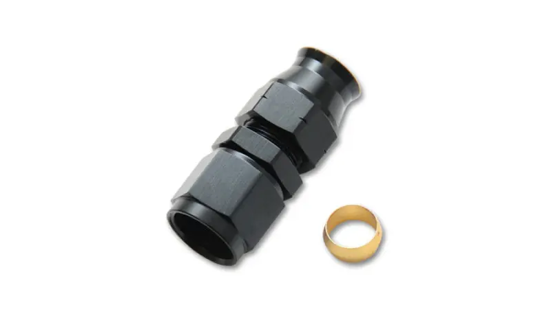 Vibrant -8An Female To 0.375In Tube Adapter Fitting (W/Brass Olive Insert) 1