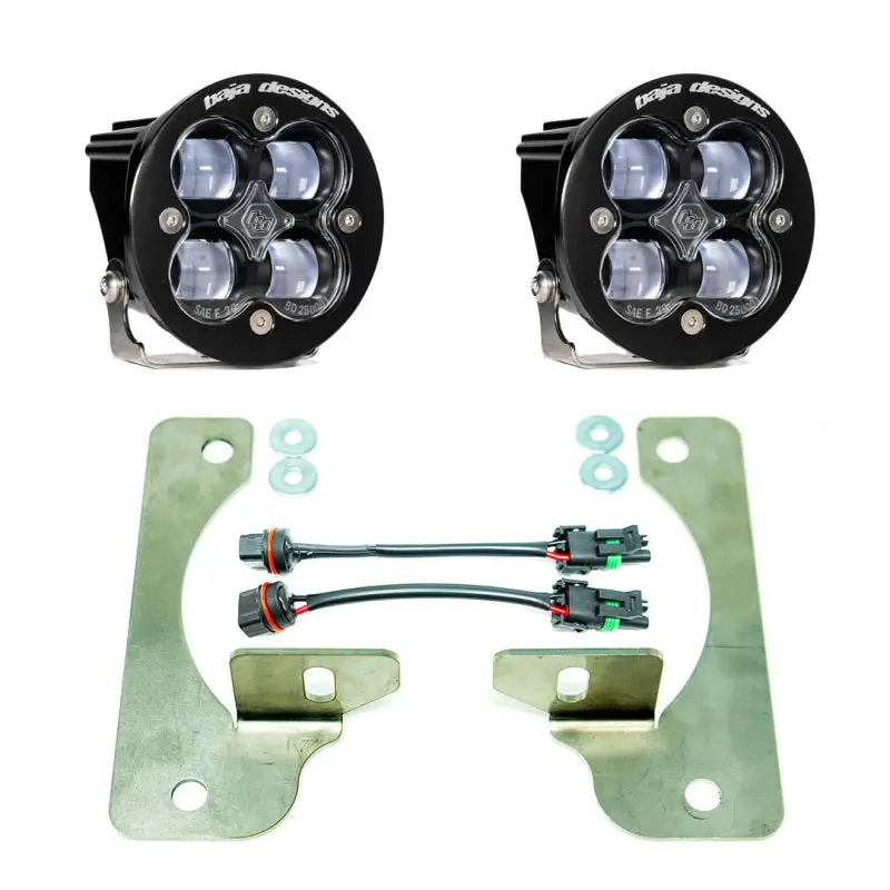 Baja Designs 18+ Wrangler Jl Rubicon Squadron-R Fog Light & Fog Pocket Kit 1