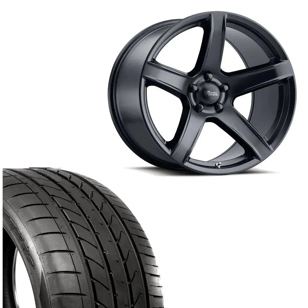 Hellcat Replica 2 Wheels 20X9.5 W/ Atturo Az850 275 40 20 Wheel & Tire Package(Many Finishes) (Dodge Charger / Challenger Fitment) 1