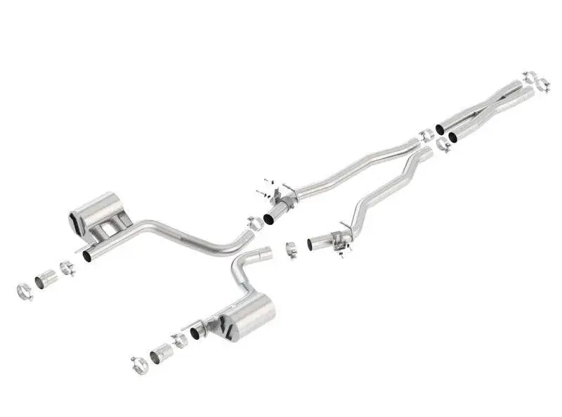 Borla 2015-2023 Dodge Challenger Srt/392 Hemi 6.4L / 5.7L V8 Atak Catback Exhaust W/ Valves Factory Bezel 1