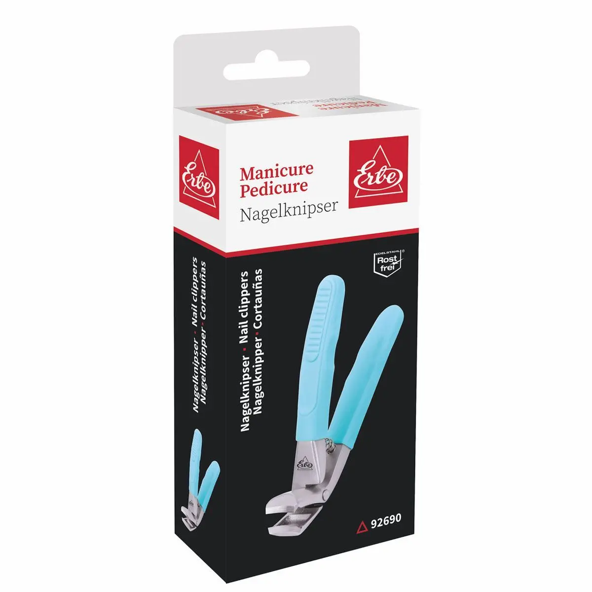 Erbe Solingen Nagelknipper Soft Grip Blauw 8,5Cm (Erbe92690) 2