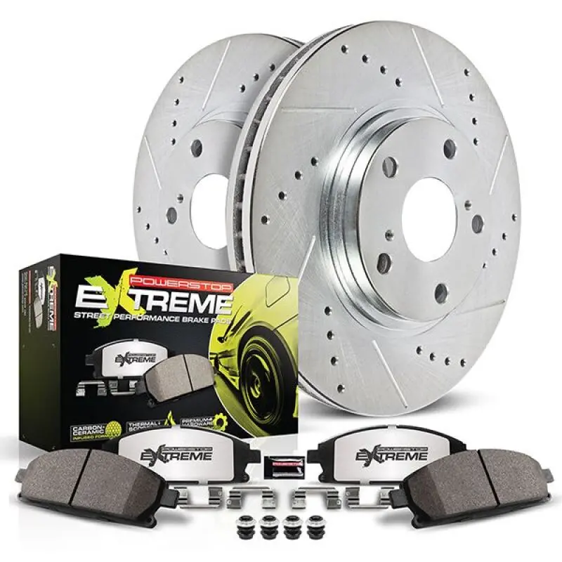 Power Stop 21-23 Ford Mustang Front Z26 Street Brake Kit 1