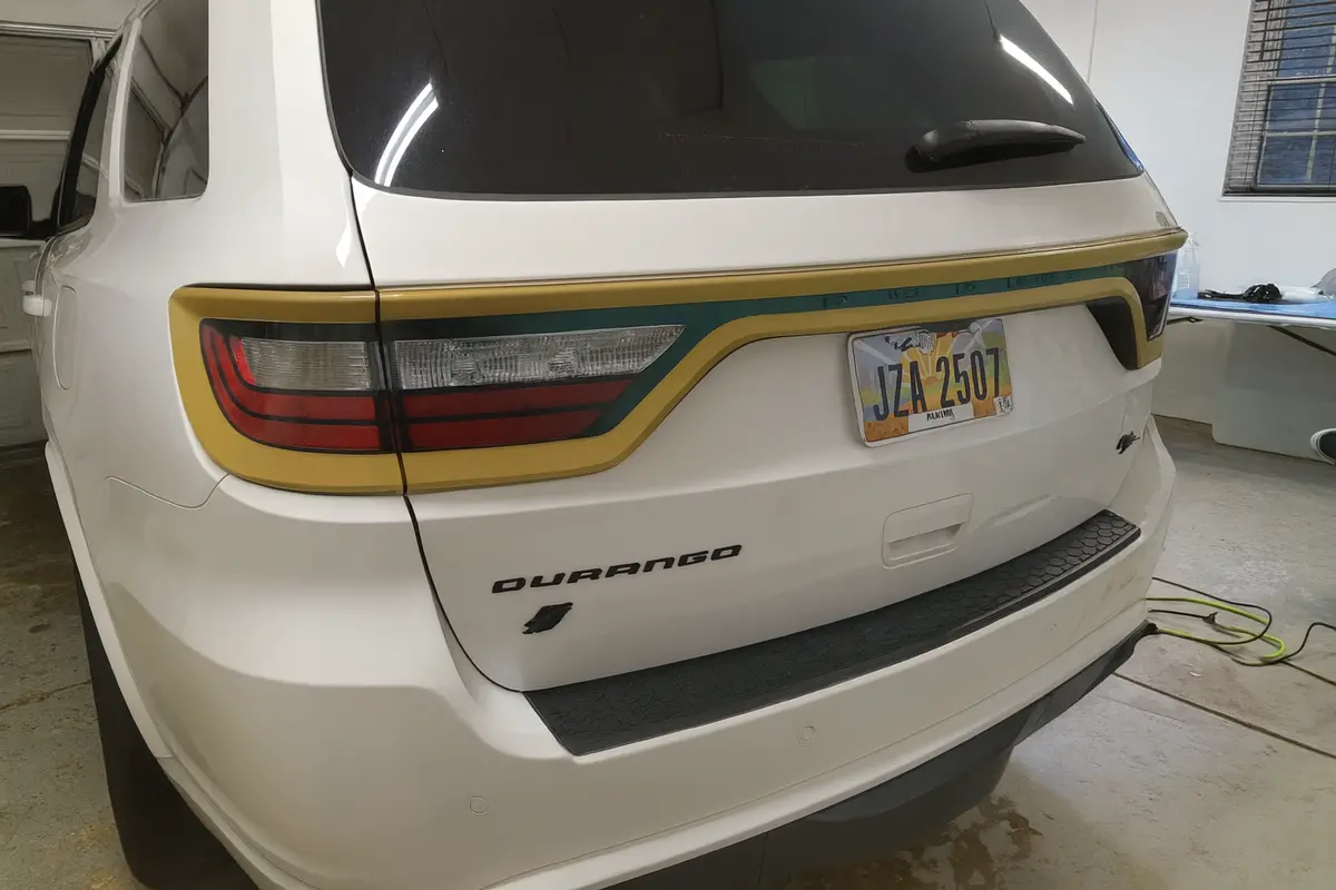 14-25 Dodge Durango Colored Taillight Tint Overlay 9