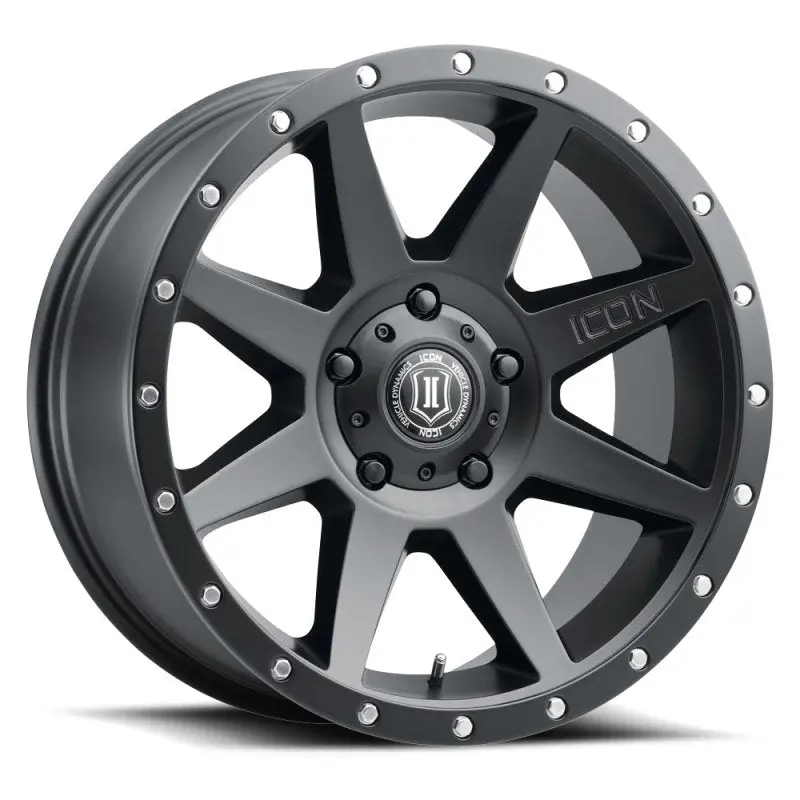 Icon Rebound 20X9 6X5.5 0Mm Offset 5In Bs Satin Black Wheel 1