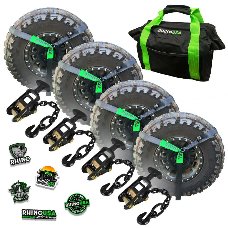 Rhino Usa Lasso Straps; Basket Straps - Black 1