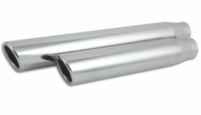 Vibrant 3In Round Ss Truck/Suv Exh Tip (Single Wall Angle Cut Rolled Edge) - 2.5In Inlet 11In Long 2