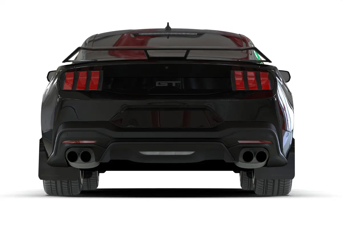 Rally Armor 2024+ Ford Mustang Black Ur Mud Flap 1