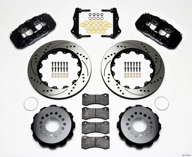 Wilwood Aero4 Rear Kit 14.25In Drilled 2006-10 Magnum/Challenger/Charger/300C 1