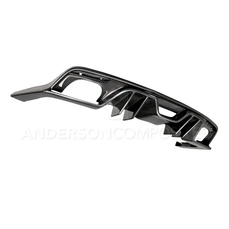 Anderson Composites 15-17 Ford Mustang Type-Ar Rear Diffuser Quad Tip 1