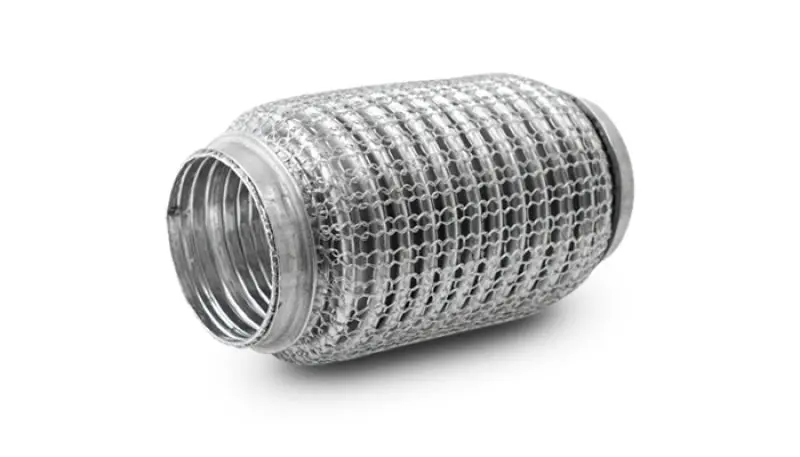 Vibrant Ss Flex Coupling W/ Interlock Liner And Mesh Braid 2.25In Inlet/Outlet X 6In Long 1