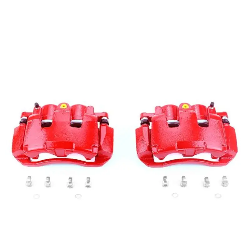 Power Stop 07-09 Chrysler Aspen Front Red Calipers W/Brackets - Pair 1