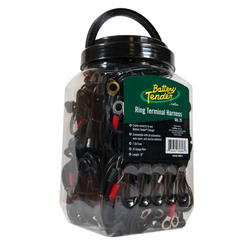 Battery Tender Ring Terminal Accessory Cable Jar Of 25 1