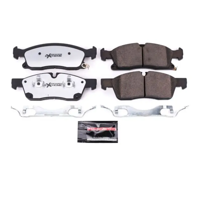 Power Stop 2017 Dodge Durango Front Z36 Truck & Tow Brake Pads W/Hardware 1