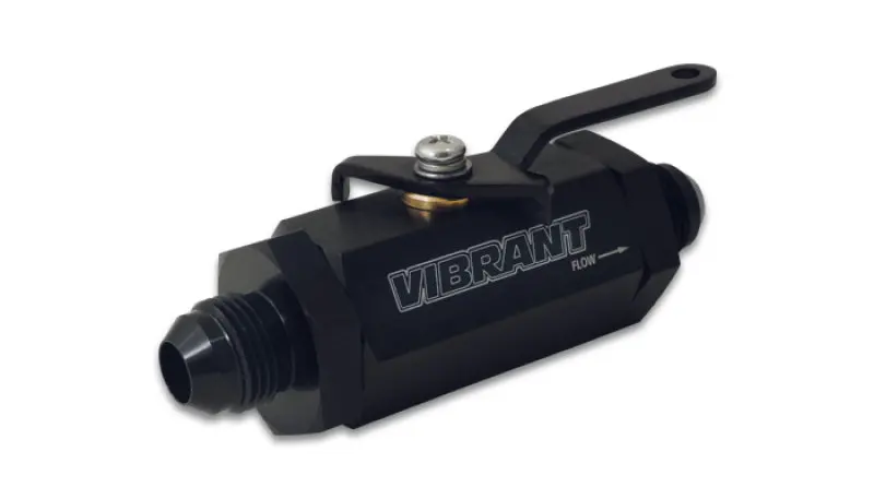 Vibrant -10An To -10An Male Shut Off Valve - Black 1