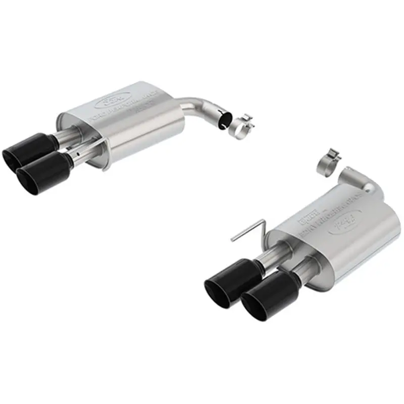 Ford Racing 2018 Mustang Gt 5.0L Extreme Muffler Kit - Black Chrome Tips 2