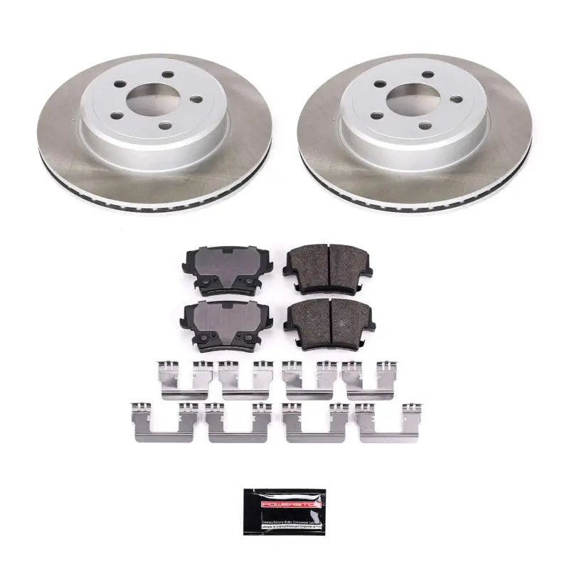 Power Stop 05-08 Dodge Magnum Rear Semi-Coated Rotor Kit 1