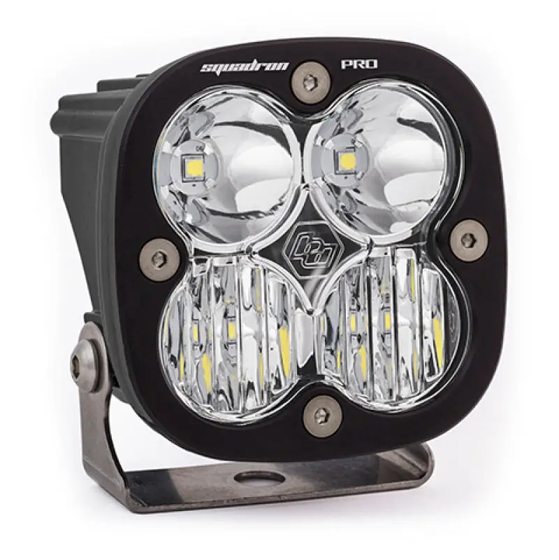 Baja Designs Squadron Pro Driving/Combo Pattern Black Led Light Pod - Clear 1