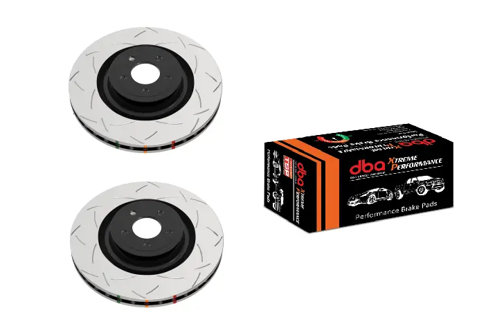Dba 2015+ Dodge Charger/Challenger Srt Hellcat (W/Brembo Caliper) Rear Rotor & Pad Kit Level 5 1