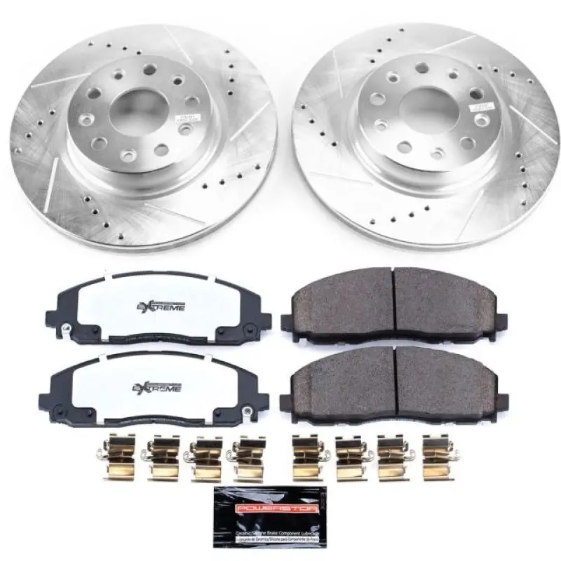 Power Stop 18-19 Jeep Wrangler Front Z36 Truck & Tow Brake Kit 1