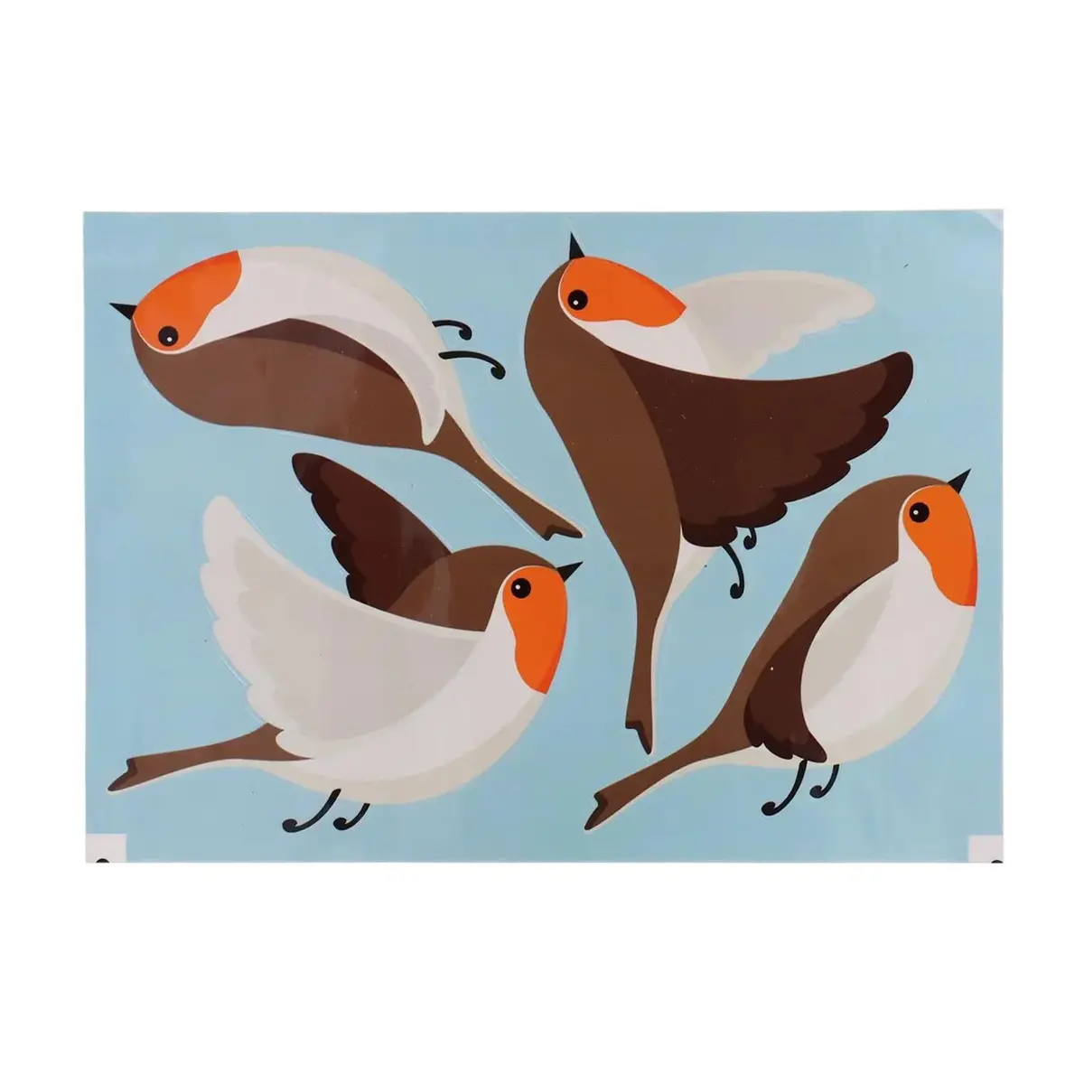 Esschert Design Raamstickers Roodborstje 1