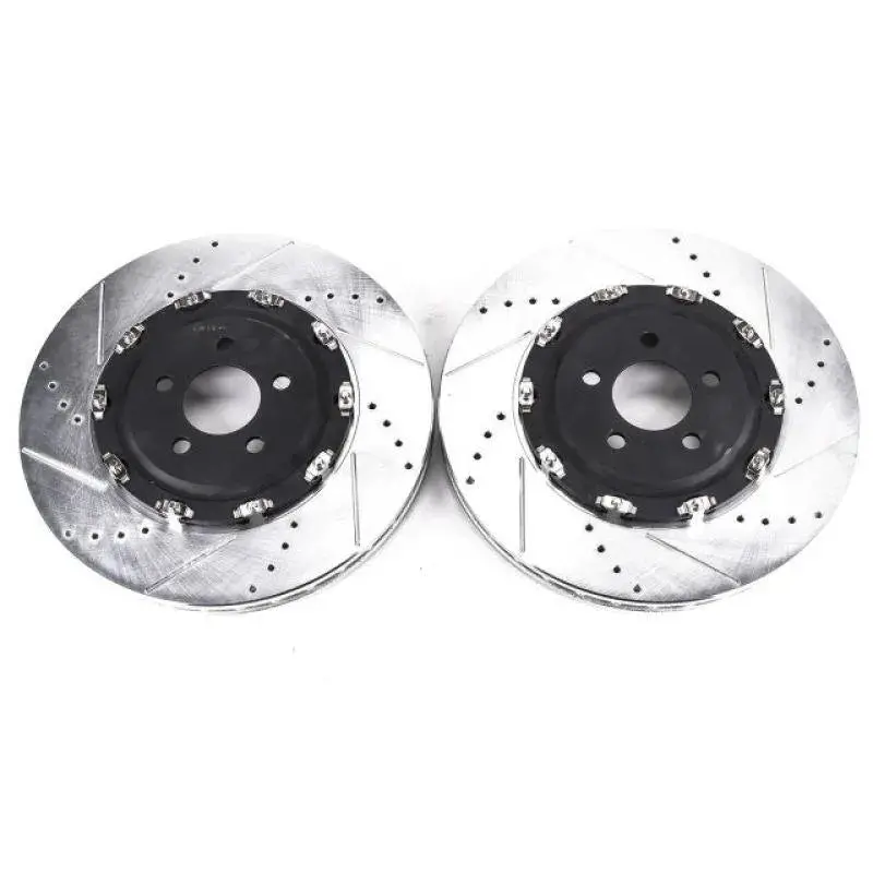 Powerstop 2015-2021 Dodge Challenger/Charger Front Evolution Drilled & Slotted Rotors 6 Piston - Pair 1