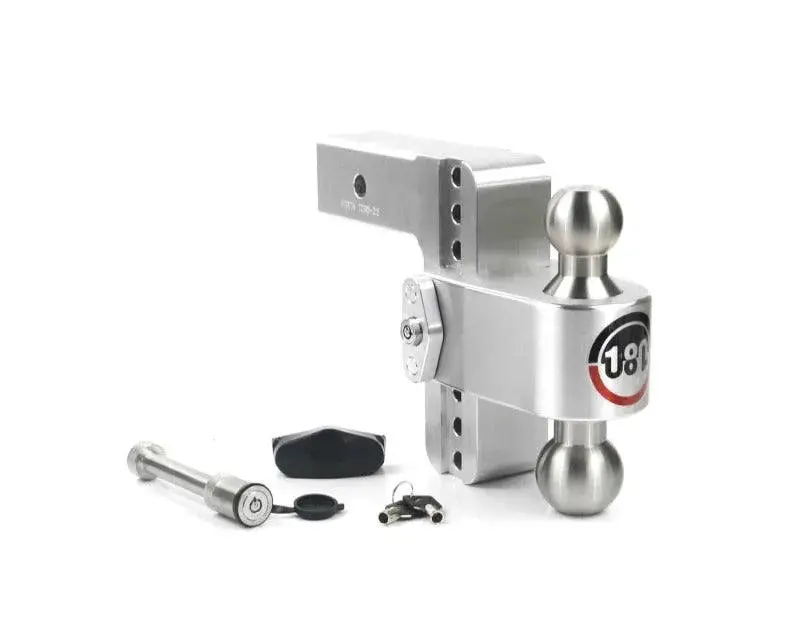 Weigh Safe 180 Hitch 6In Drop Hitch & 2.5In Shank (10K/18.5K Gtwr) W/Ws05 - Aluminum 1