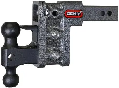 Gen-Y Mega Duty 2In Shank 5In Drop 2K Tw 16K Hitch W/Gh-051 Dual-Ball/Gh-032 Pintle Lock 1