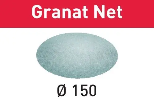 Festool Accessoires Netschuurmateriaal Stf D150 P150 Gr Net 50 Granat Net - 203306 1