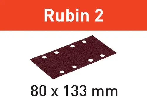 Festool Accessoires Schuurstroken Rubin 2 | Stf 80X133 | P60 | Ru2 50 - 499047 1
