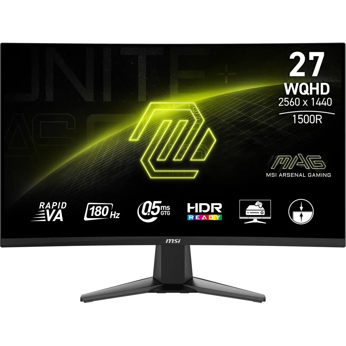Msi Mag 27Cq6f 27 Curved Gaming Monitor (Zwart, 2X Hdmi, Displayport, 180 Hz) 1
