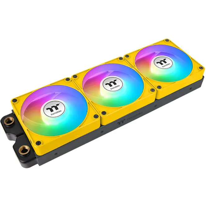 Thermaltake Ct120 Ex Reverse Argb Sync Pc Cooling Fan Bumblebee (3-Fan Pack) Case Fans (Geel, 3 Stuks, 120 X 120 X 25 Mm, Pwm) 1