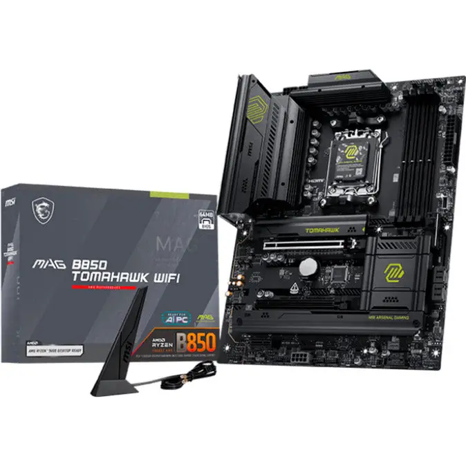 Msi Mag B850 Tomahawk Wifi Socket Am5 Moederbord (Raid, 5Gb-Lan, Wi-Fi 7, Bt, Sound, Atx) 1
