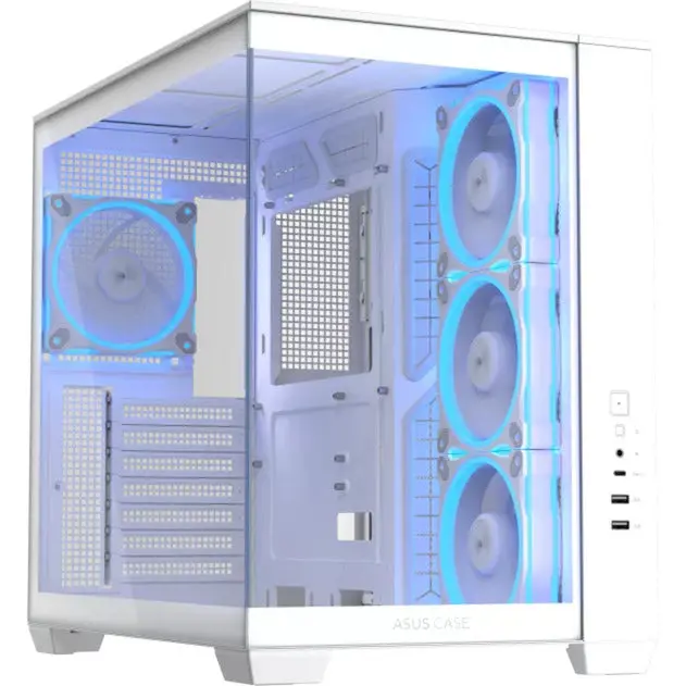 Asus A32 Plus Midi Tower Behuizing (Wit | 2X Usb-A | 1X Usb-C | Rgb | Tempered Glass) 1