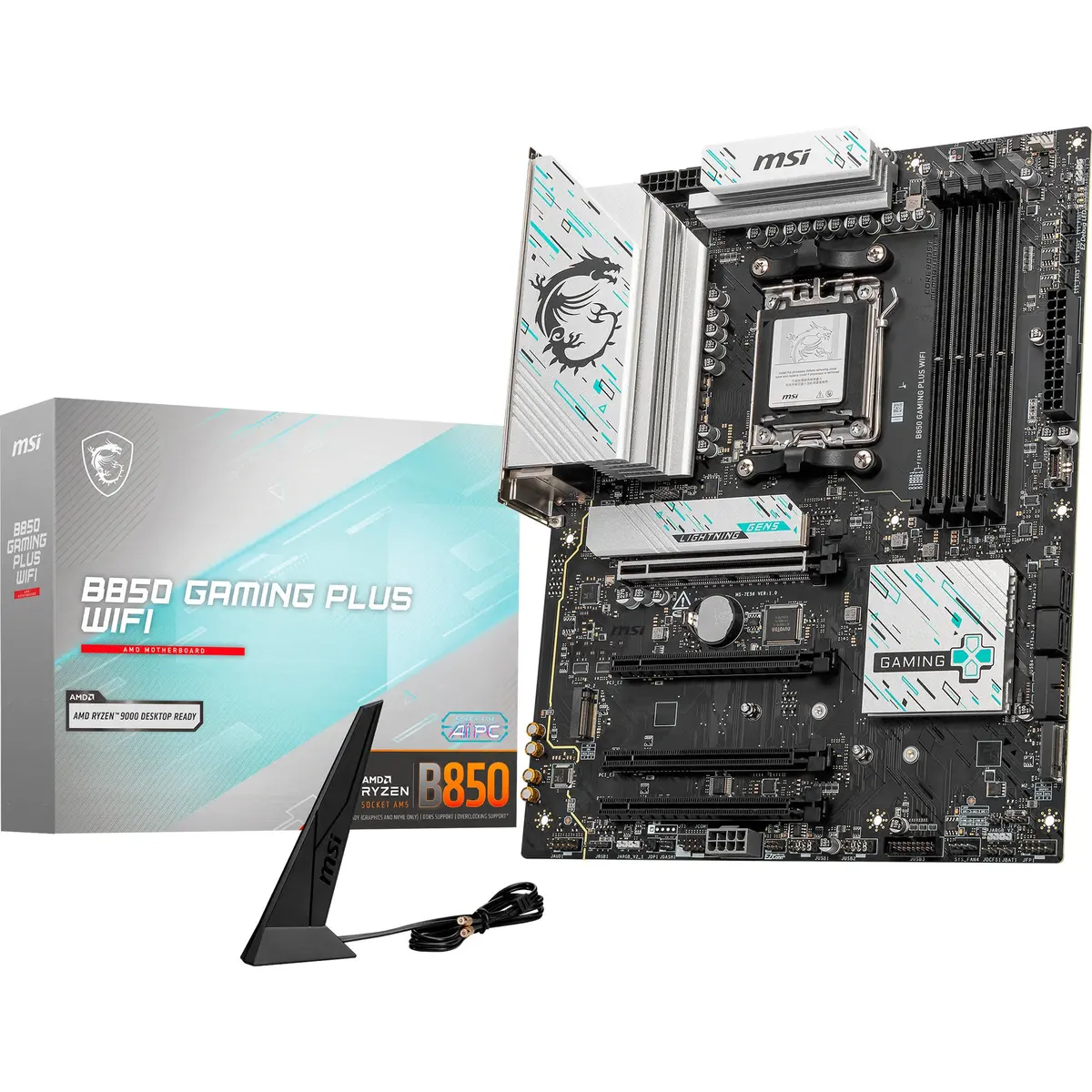 Msi B850 Gaming Plus Wifi Socket Am5 Moederbord (Raid, 5Gb-Lan, Wi-Fi 7, Bt, Sound, Atx) 1