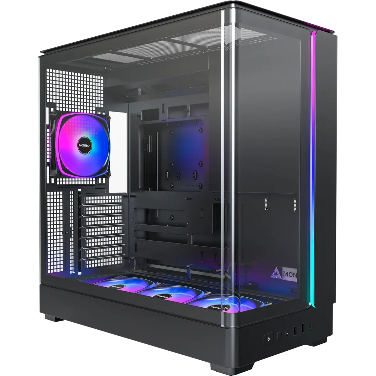 Montech King 45 Pro Midi Tower Behuizing (Zwart | 2X Usb-A | 1X Usb-C | Rgb | Window) 1